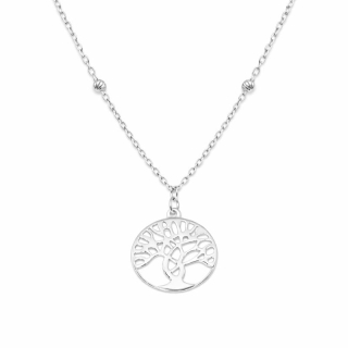Řetízek z bílého zlata, s přívěskem strom života 