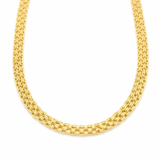 Zlatý řetízek Bismark s velkou karabinou