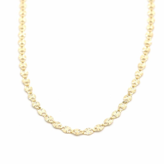 Zlatý řetízek Valentina zdobená proužky 1,65g