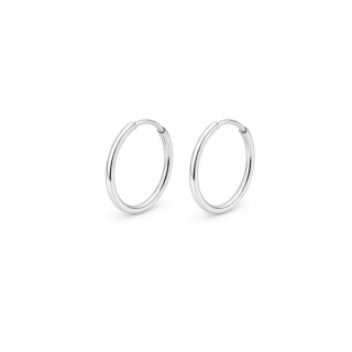 Náušnice z bílého zlata kruhy malé 