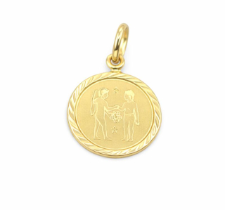 Zlatý přívěsek znamení blíženci 