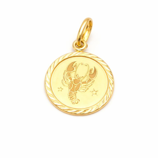 Zlatý přívěsek znamení rak 