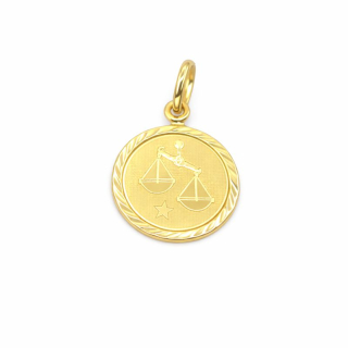 Zlatý přívěsek znamení váhy 