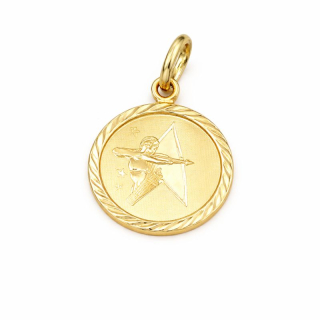 Zlatý přívěsek znamení střelec 
