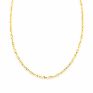 Zlatý řetízek Singapore jemný 